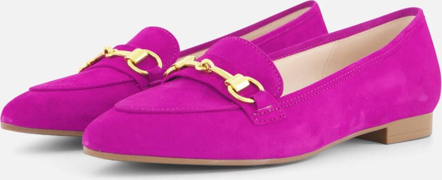 Gabor Instappers roze Suede Dames