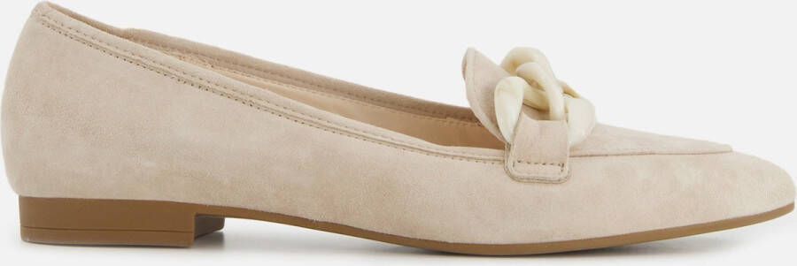 Gabor Instappers taupe Suede Dames