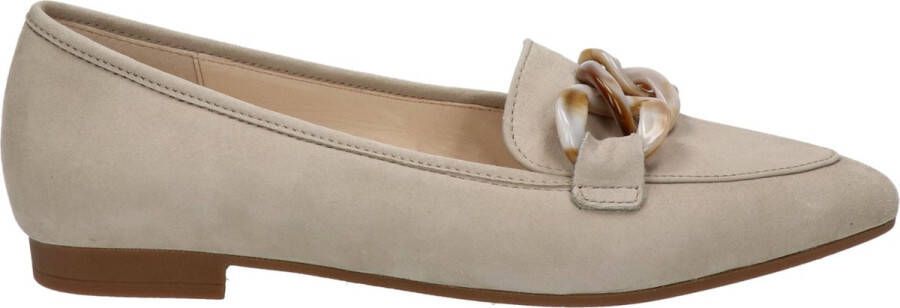 Gabor Instappers taupe Suede Dames