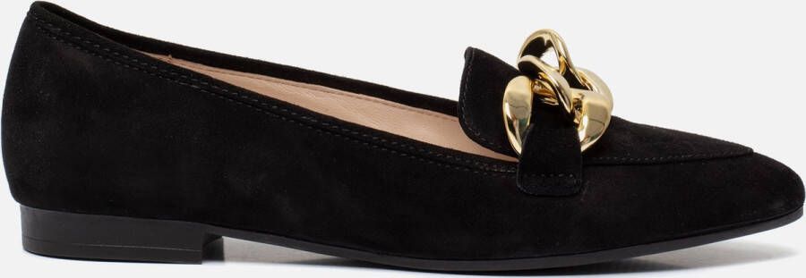 Gabor Instappers zwart Suede Dame