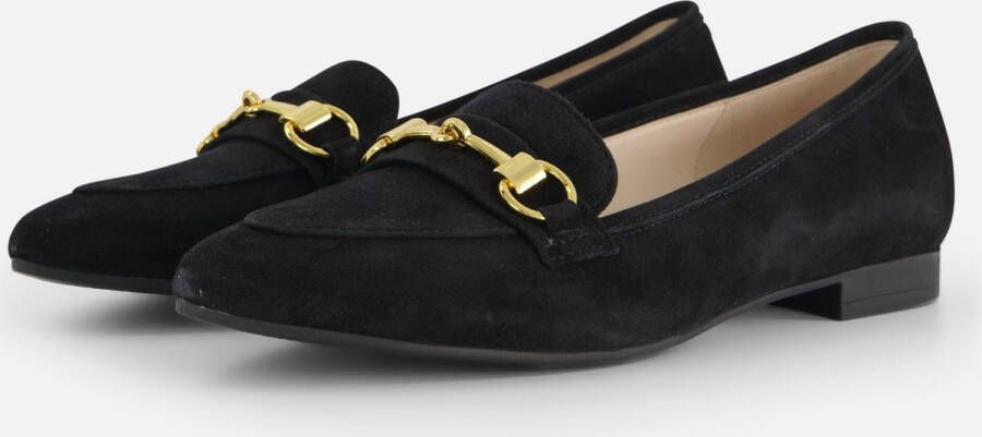 Gabor Instappers zwart Suede Dames