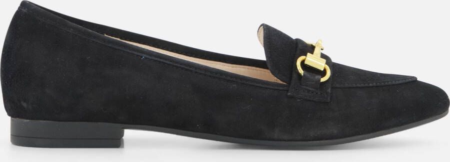 Gabor Instappers zwart Suede Dames