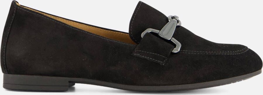 Gabor Instappers zwart Suede Dames