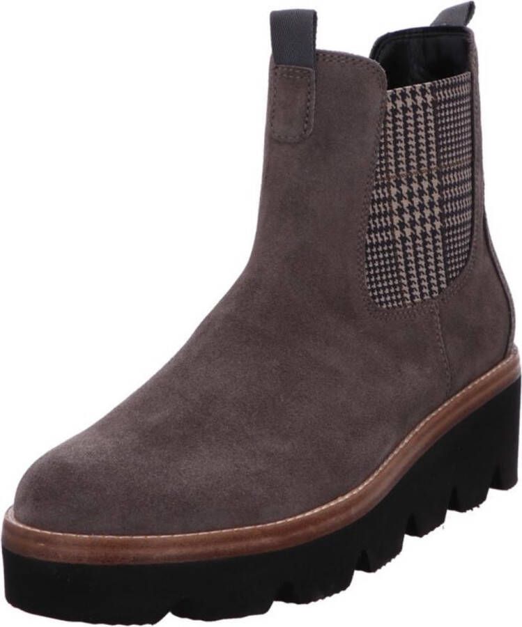 Gabor Chelsea boots met geruite stretchinzet