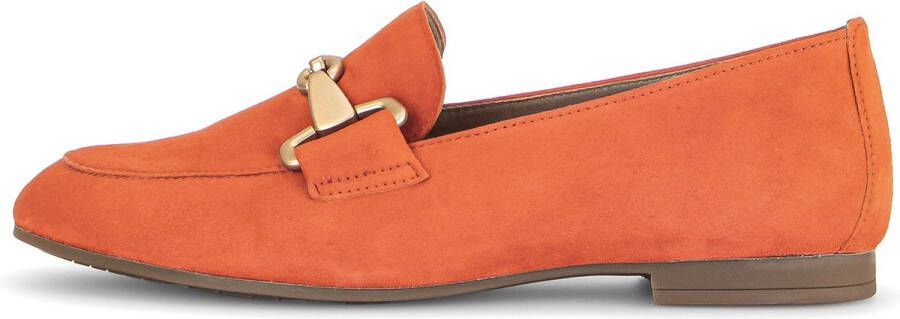 GABOR Loafers 45.211 Maat: 35 5 Materiaal: Suède Kleur: Oranje