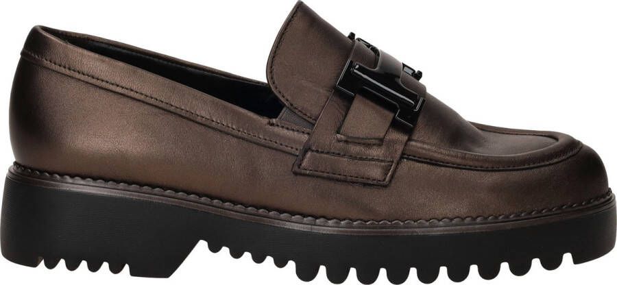 Gabor Loafers grijs Leer