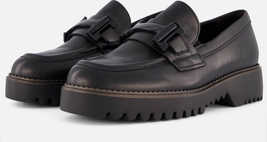 Gabor Loafers zwart Leer Dames