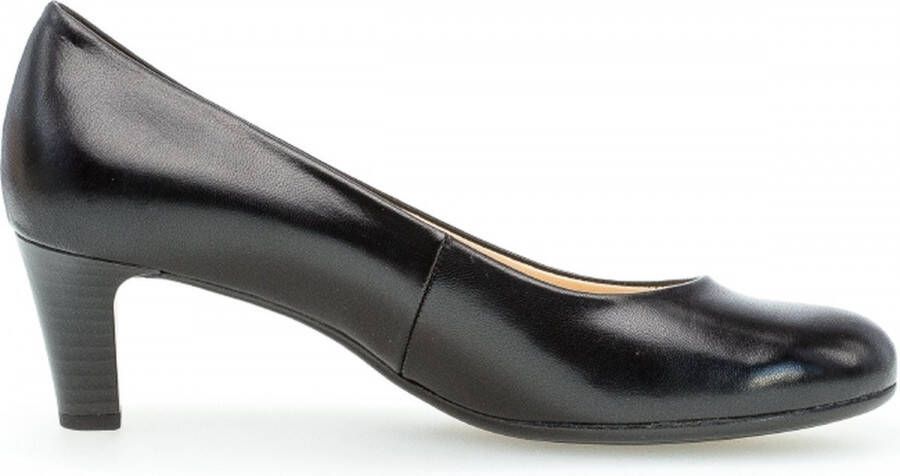 Gabor Zwarte Leren Klassieke Elegante Pumps Black Dames