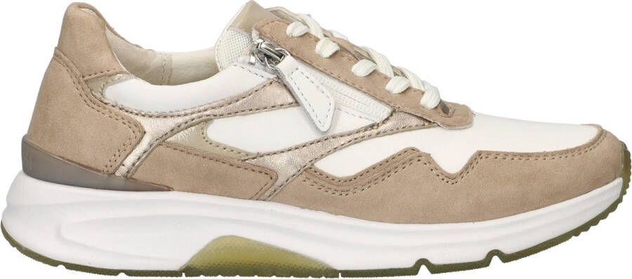 Gabor Rolling Soft dames sneaker Beige wit