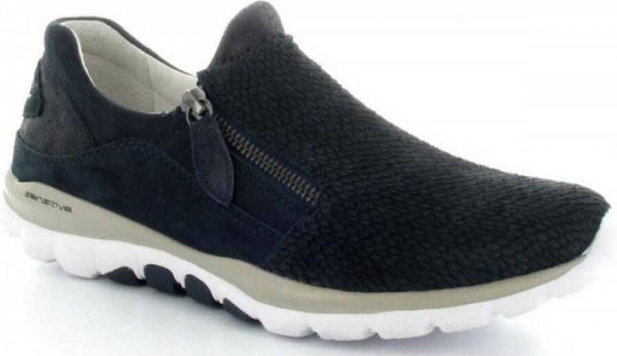 Gabor Donkerblauwe Nubuck Leren Schoenen Blue Dames