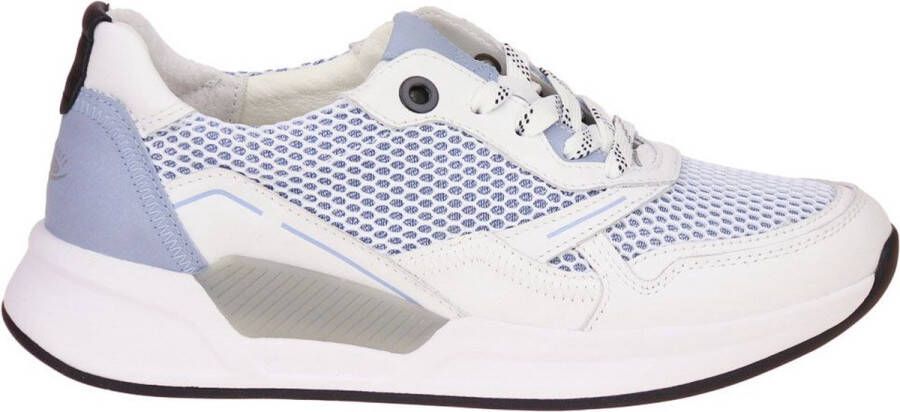 Gabor Rollingsoft Licht Blauw-Witte Sneaker