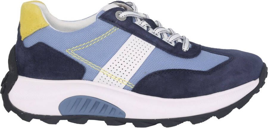 Gabor rollingsoft sensitive 26.914.36 dames rollende wandelsneaker blauw