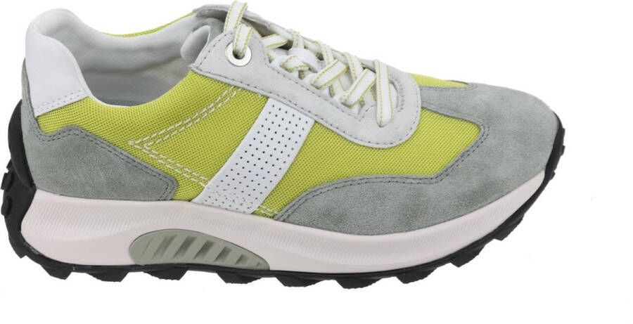 Gabor rollingsoft sensitive 26.914.42 dames rollende wandelsneaker geel