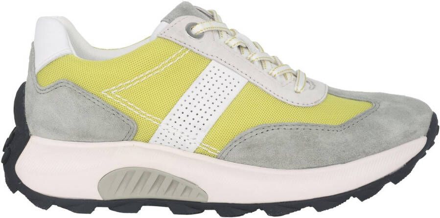 Gabor rollingsoft sensitive 26.914.42 dames rollende wandelsneaker geel