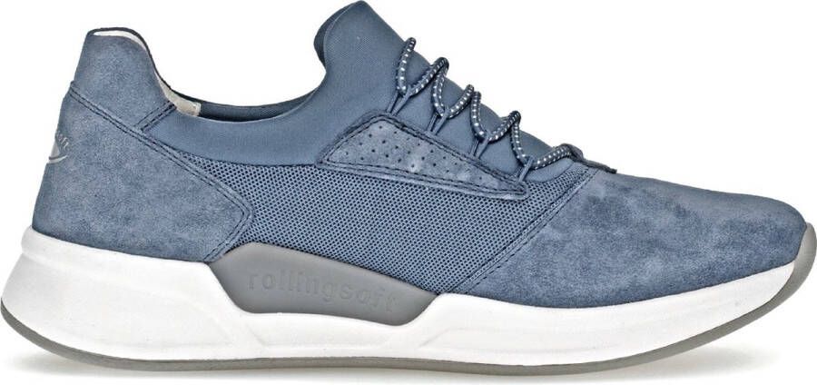 Gabor rollingsoft sensitive 26.951.26 dames rollende wandelsneaker blauw