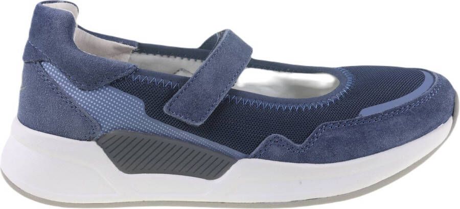 Gabor rollingsoft sensitive 26.952.26 dames rollende wandelsneaker blauw