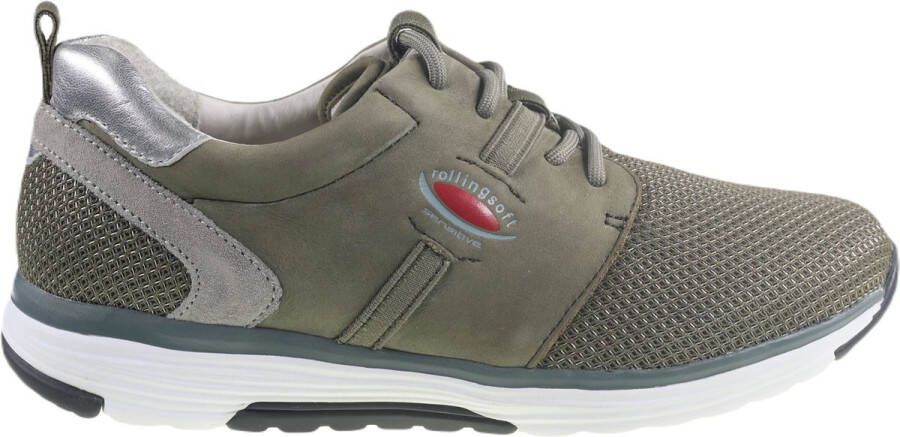 Gabor rollingsoft sensitive 26.975.34 dames rollende wandelsneaker groen