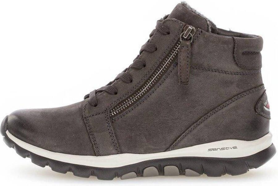 Gabor rollingsoft sensitive 36.868.39 dames rollende wandelsneaker grijs