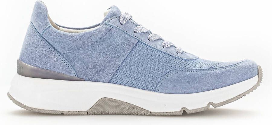 Gabor rollingsoft sensitive 46.897.26 dames rollende wandelsneaker blauw