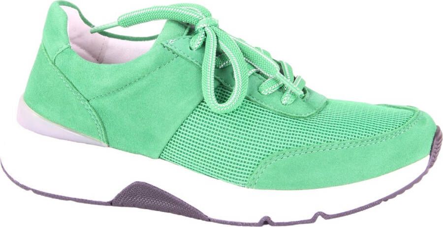 Gabor rollingsoft sensitive 46.897.34 dames rollende wandelsneaker groen