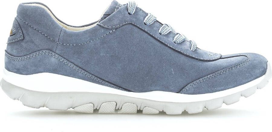 Gabor rollingsoft sensitive 46.965.16 dames rollende wandelsneaker blauw