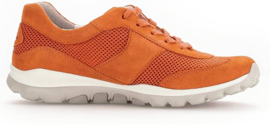 Gabor rollingsoft sensitive 46.966.32 dames rollende wandelsneaker oranje