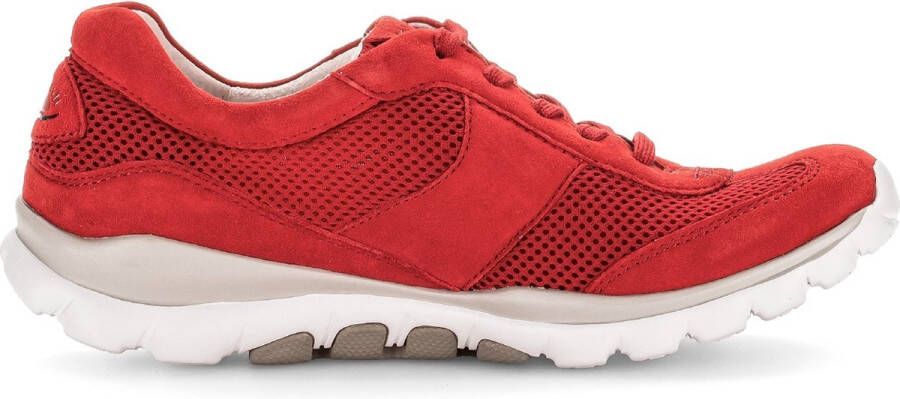 Gabor rollingsoft sensitive 46.966.68 dames rollende wandelsneaker rood