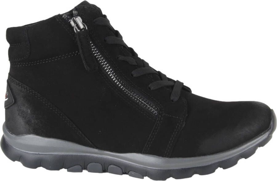 Gabor Comfortabele Rollingsoft Veterschoenen Black Dames