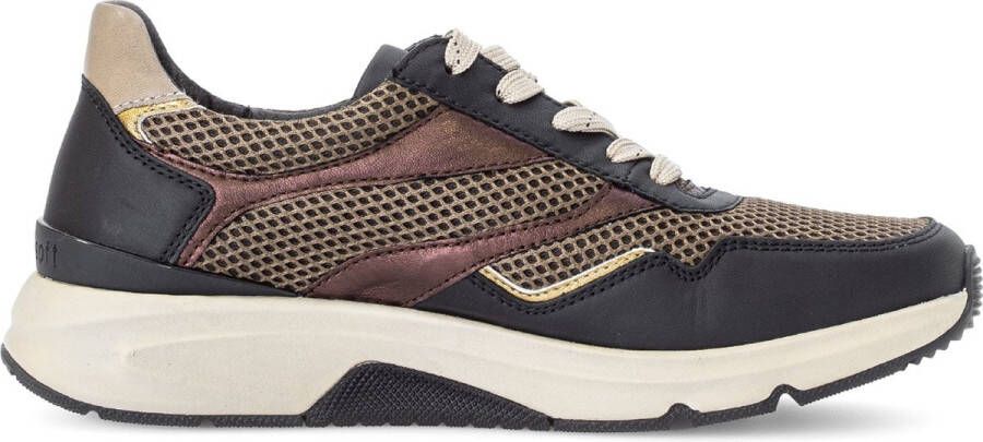 Gabor rollingsoft sensitive 56.896.41 dames rollende wandelsneaker multikleur