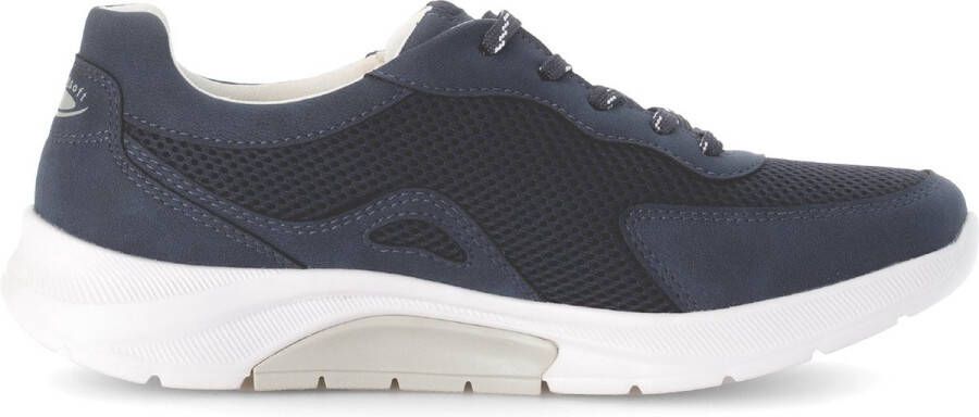 Gabor rollingsoft sensitive 66.923.26 dames rollende wandelsneaker blauw