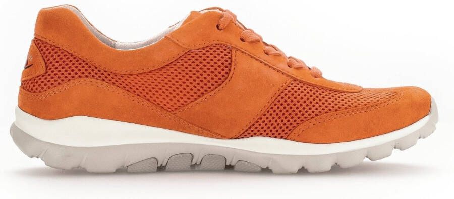 Gabor rollingsoft sensitive 66.966.32 dames rollende wandelsneaker oranje