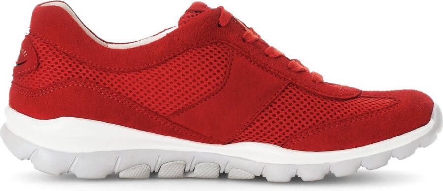 Gabor rollingsoft sensitive 66.966.38 dames rollende wandelsneaker rood