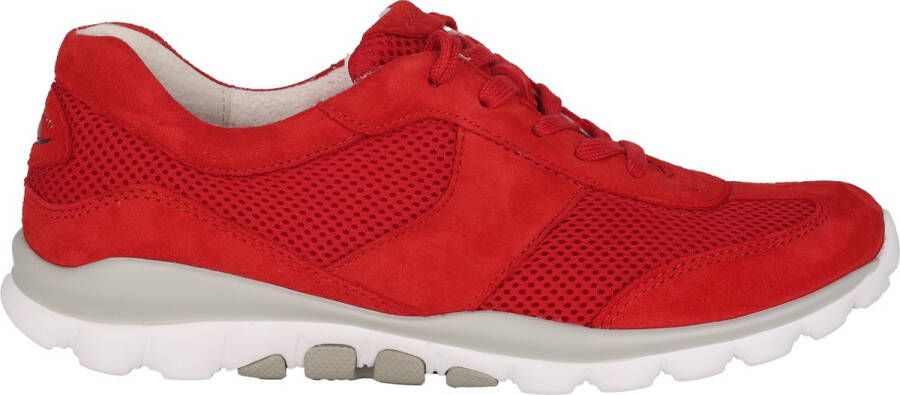 Gabor rollingsoft sensitive 66.966.68 dames rollende wandelsneaker rood