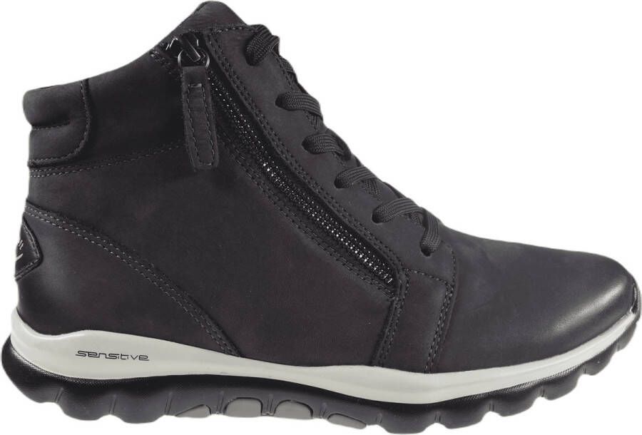 Gabor rollingsoft sensitive 76.868.39 dames rollende wandelsneaker grijs