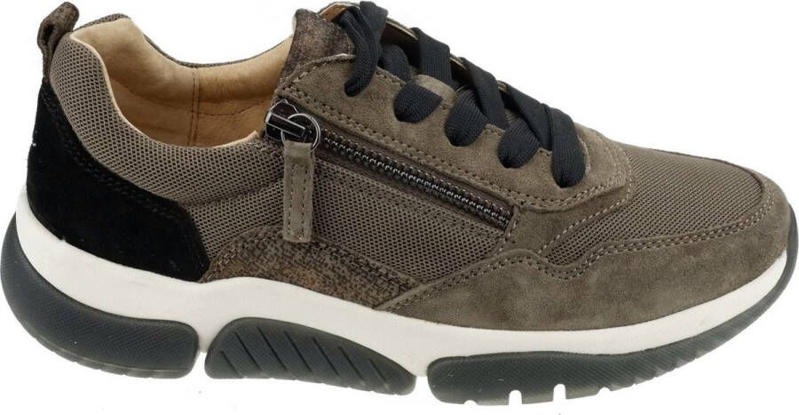 Gabor rollingsoft sensitive 76.938.30 dames rollende wandelsneaker bruin