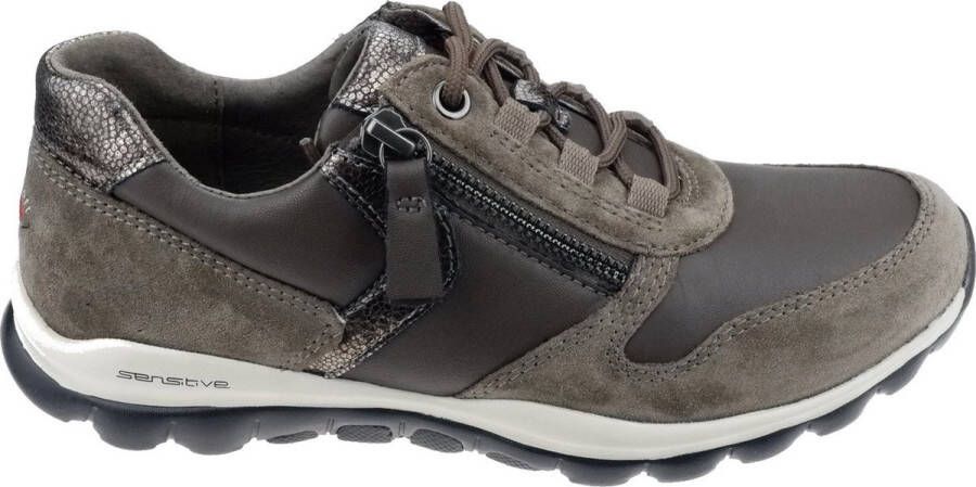 Gabor rollingsoft sensitive 76.969.30 dames rollende wandelsneaker groen