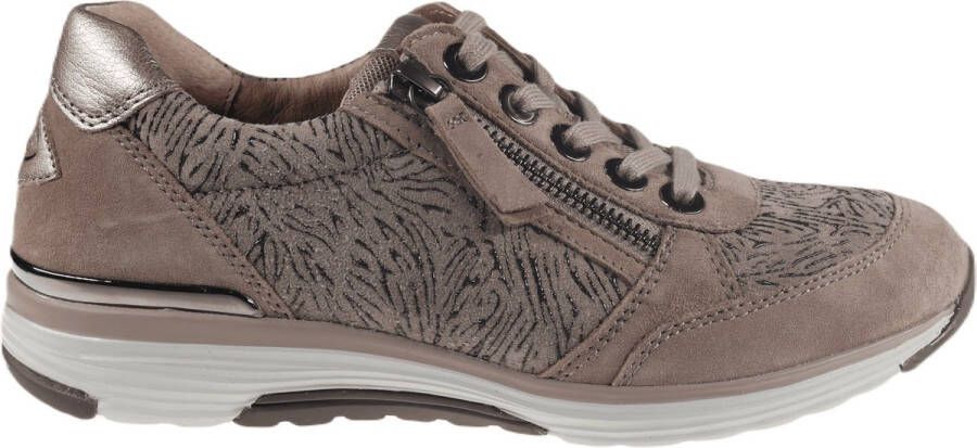 Gabor rollingsoft sensitive 76.973.64 dames rollende wandelsneaker beige