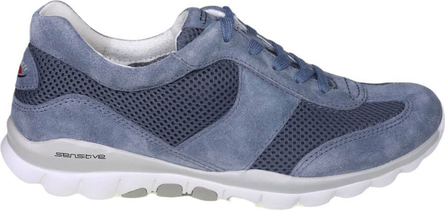 Gabor rollingsoft sensitive 86.966.26 dames rollende wandelsneaker blauw