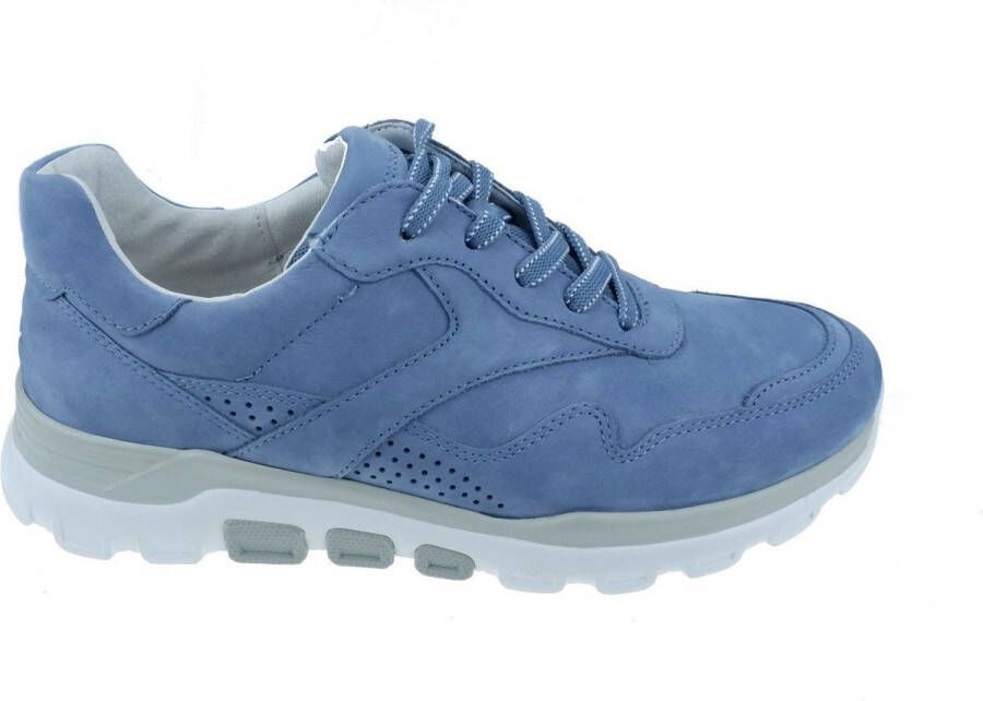 Gabor rollingsoft sensitive 86.986.26 dames rollende wandelsneaker blauw