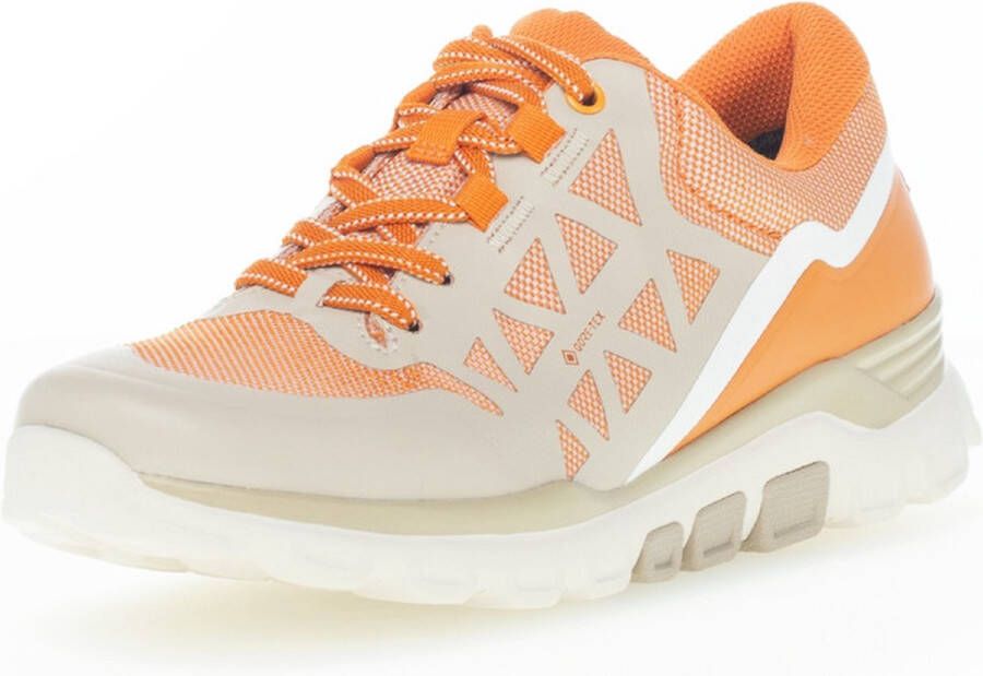 Gabor rollingsoft sensitive 86.989.24 dames rollende wandelsneaker oranje waterdicht