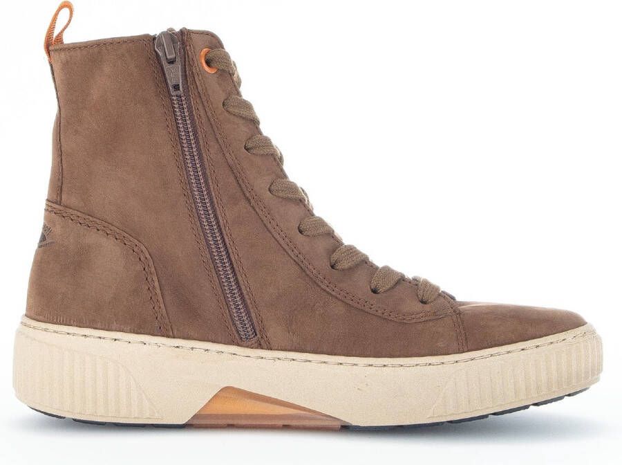 Gabor Flexibele Rollingsoft Sneakers voor Comfortabel Wandelen Brown Dames