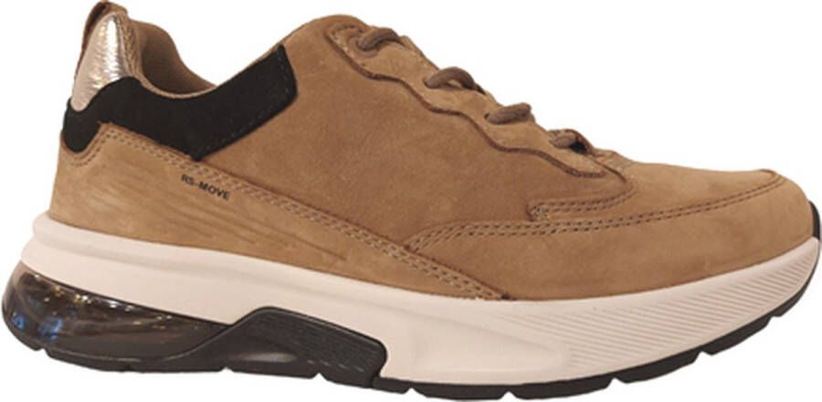 Gabor rollingsoft sensitive 36.844.44 dames rollende wandelsneaker beige