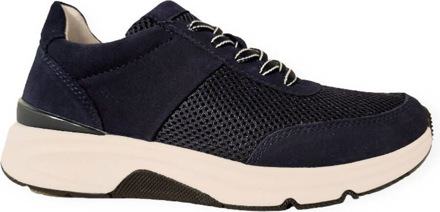 Gabor rollingsoft sensitive 46.897.36 dames rollende wandelsneaker blauw