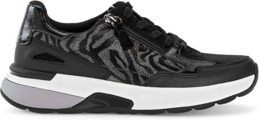 Gabor Rollingsoft Sneaker 56.848.37 Zwart Print