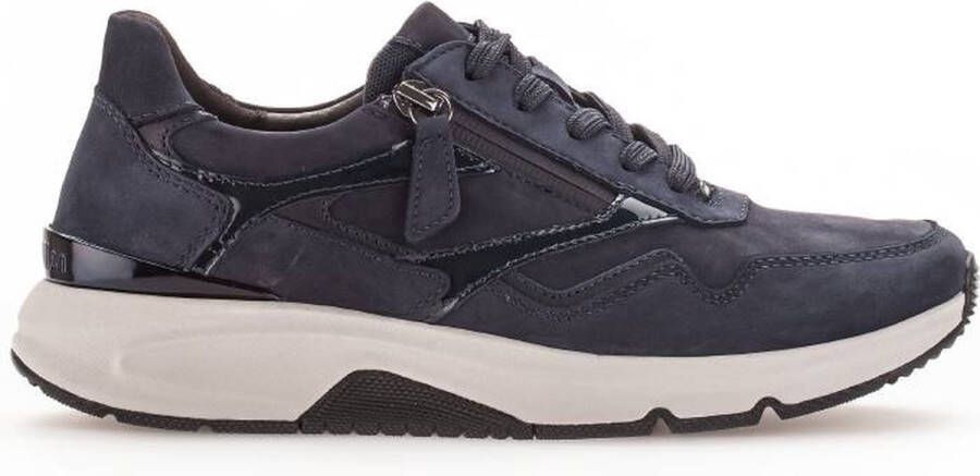 Gabor 96.896 36.896.46 Blauwe sneaker met rits