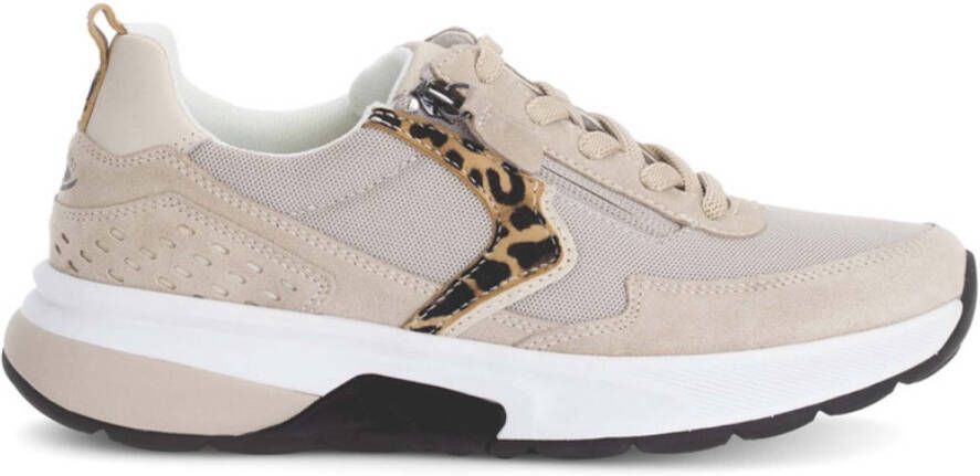 Gabor Rollingsoft Sneaker 66.848.33 Beige Print