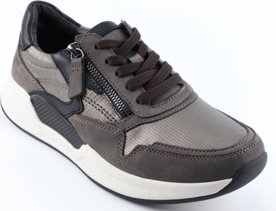 Gabor Rollingsoft Sneaker 96.957.65 Vulcano Donker Taupe 4½ 37½