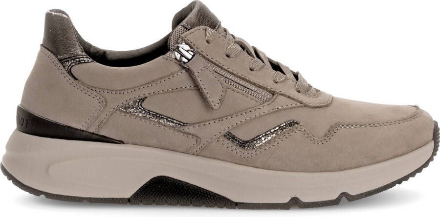 Gabor Rollingsoft Sneaker Taupe Nubuck