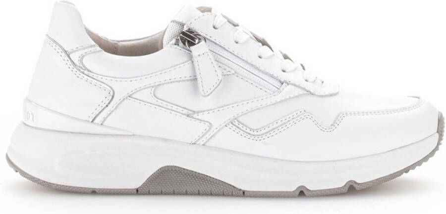 Gabor Comfortabele Rollingsoft sneaker voor dames White Dames