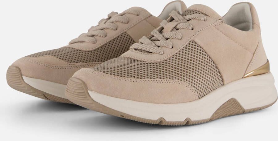 Gabor Rollingsoft Sneakers beige Imitatieleer Dames